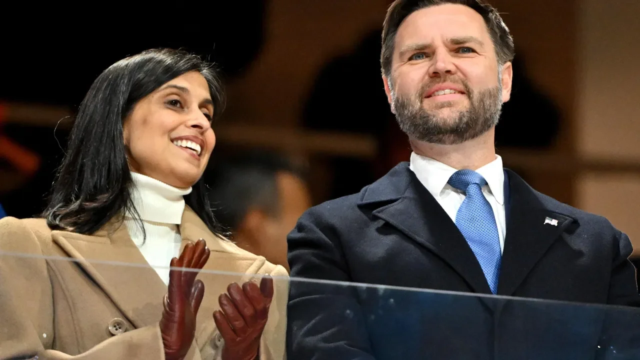 JD Vance and Usha Vance at the Olympics